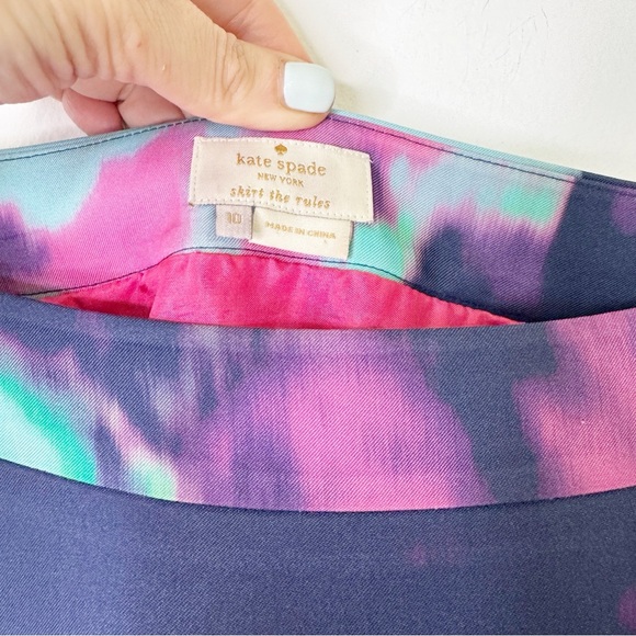 Kate Spade Watercolor Barry Skirt In Simply Cinema Size 10 - Picture 5 of 6